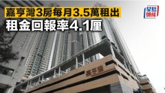 嘉亨湾3房每月3.5万租出