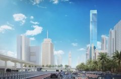迪拜131层高的Burj Azizi开始