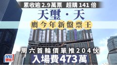 天玺. 天膺今年新盘票王
