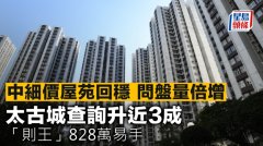 中细价屋苑回稳 问盘量倍