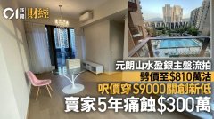 元朗山水盈银主盘流拍后