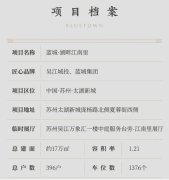 蓝城·湖畔江南里总建面约